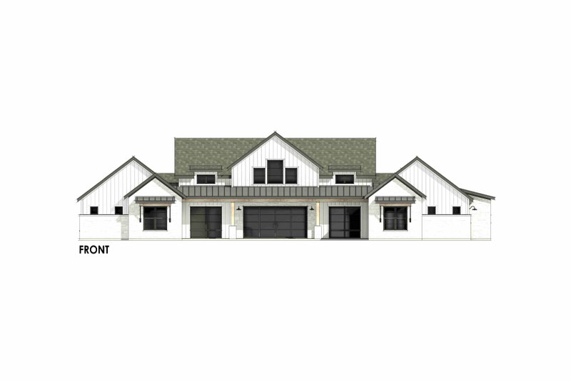 House Design - Exterior - Front Elevation 7 for Farmhouse House Plan #1096-31 - 4 bed, 4.5 bath