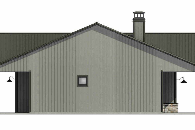 Dream House Plan - Exterior - Other Elevation for Barndominium House Plan #1096-130 - 3 bed, 2 bath