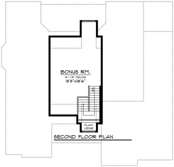 House Plan Design - Ranch Floor Plan - Upper Floor Plan #70-1421
