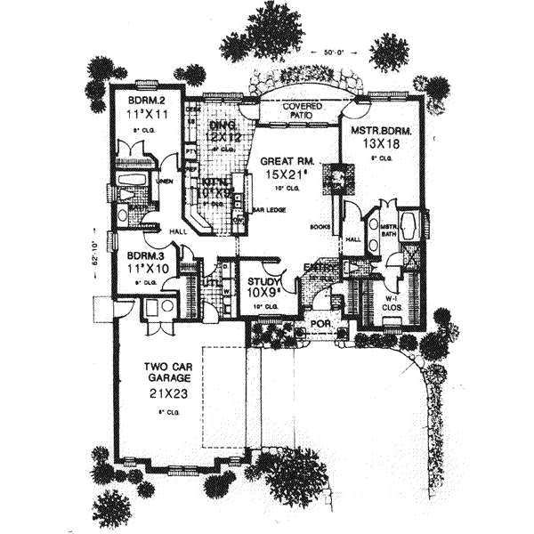 Dream House Plan - European Floor Plan - Main Floor Plan #310-576