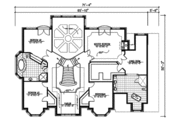 European Style House Plan - 4 Beds 2.5 Baths 4850 Sq/Ft Plan #138-289 