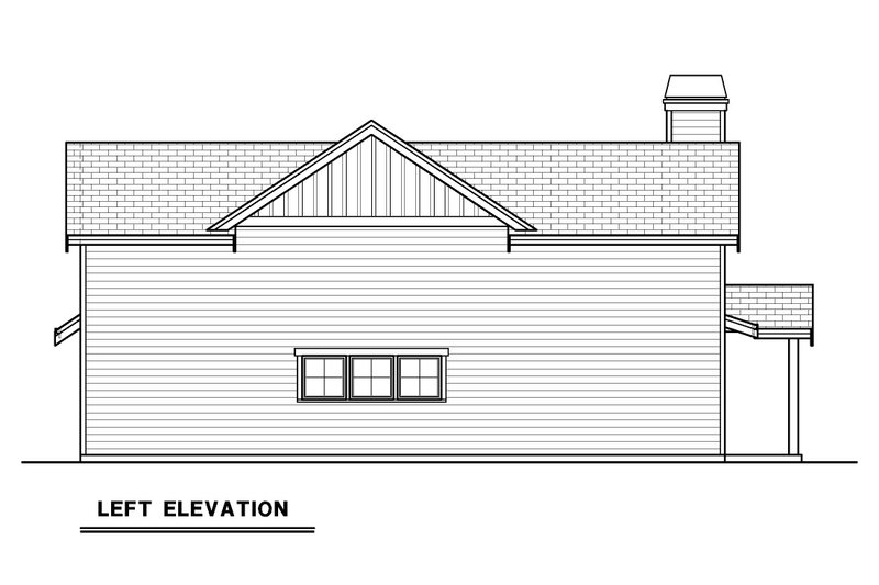 Home Plan - Exterior - Other Elevation 3 for Classical House Plan #1070-192 - 1 bed, 1.5 bath