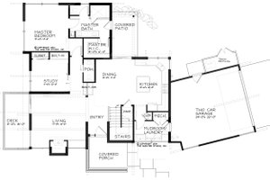 Floor Plan - Main Floor for Modern House Plan #895-24 - 4 bed, 2.5 bath