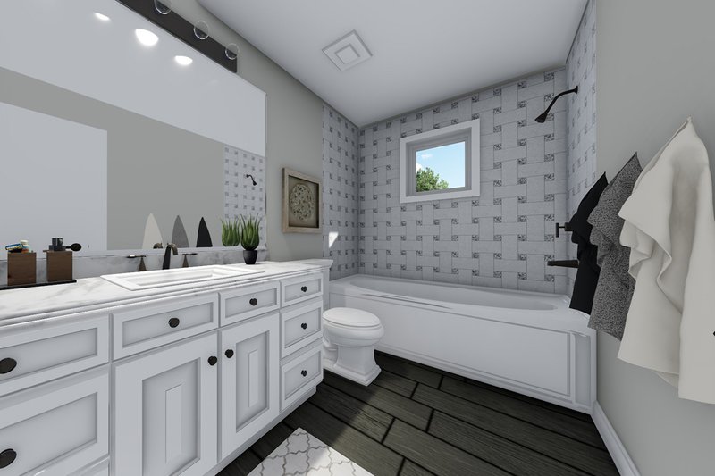 House Plan Design - Hall Bath