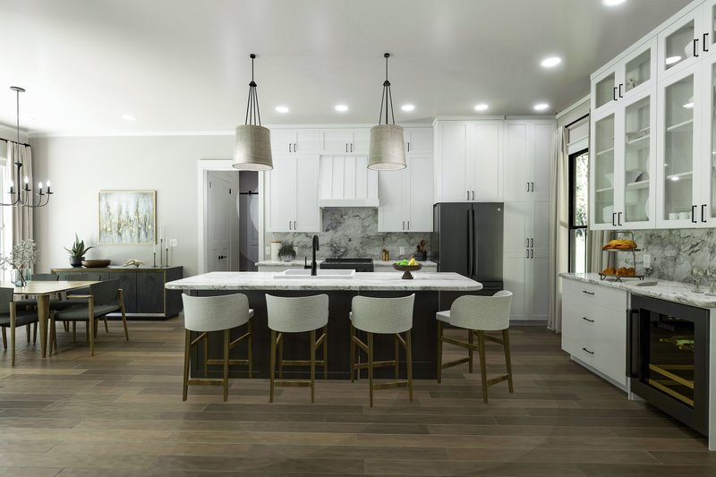 Dream House Plan - Interior - Kitchen 1 for Farmhouse House Plan #406-9670 - 3 bed, 2 bath
