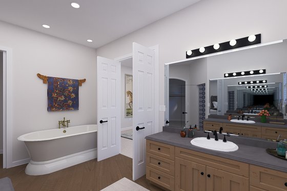 Interior - Master Bathroom for European House Plan #1060-278 - 3 bed, 2.5 bath