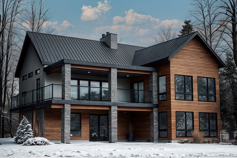 Home Plan - Contemporary Exterior - Front Elevation Plan #23-2739