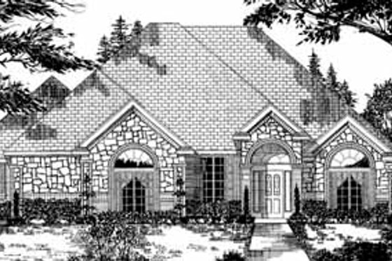 Exterior - Front Elevation for Traditional House Plan #62-131 - 4 bed, 2 bath