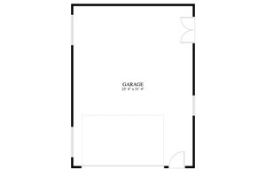 Floor Plan - Main Floor for Traditional House Plan #1060-92, 0 bath