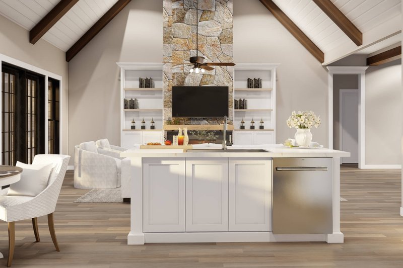 House Blueprint - Interior - Kitchen 2 for European House Plan #17-3440 - 4 bed, 3 bath