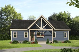 Country Exterior - Front Elevation Plan #932-254