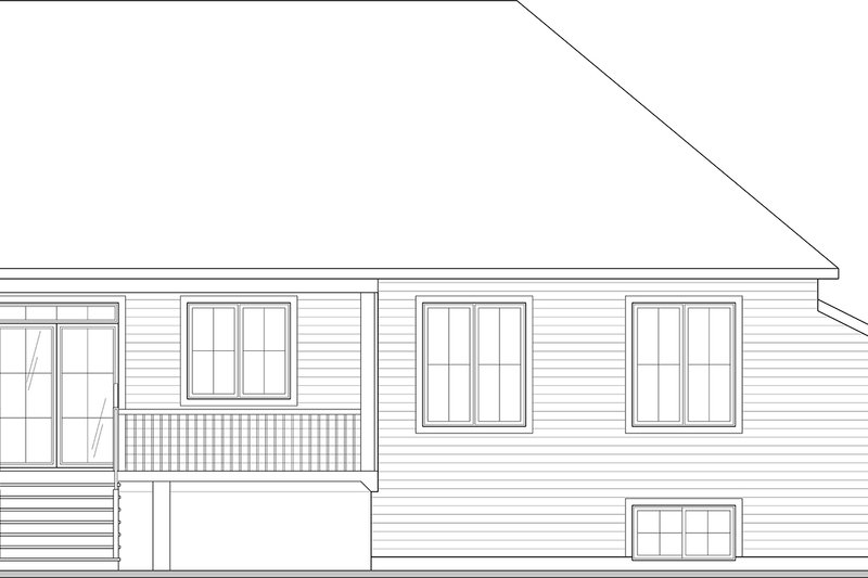 Home Plan - Exterior - Rear Elevation for Farmhouse House Plan #23-2835 - 2 bed, 1 bath