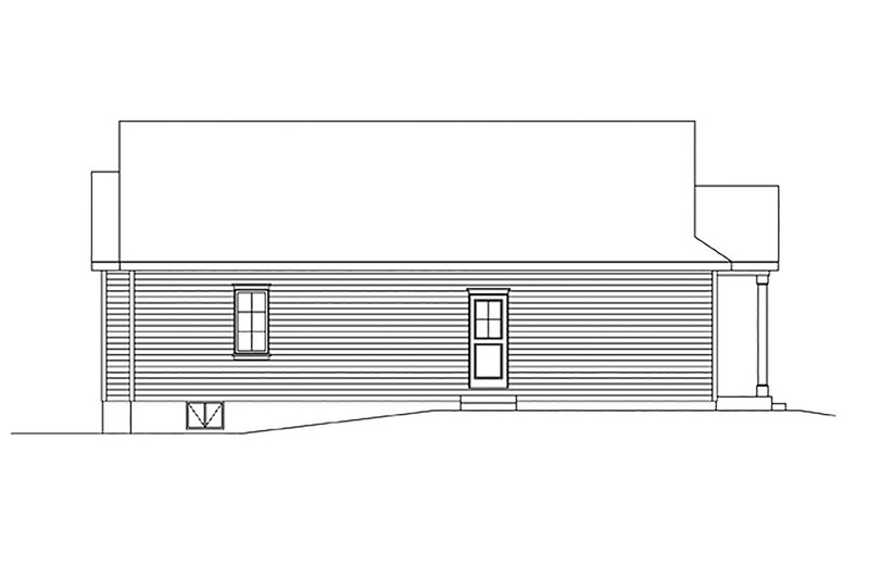 Dream House Plan - Exterior - Other Elevation 1 for Ranch House Plan #22-614 - 3 bed, 2 bath