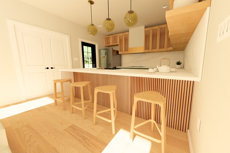 House Design - Interior - Kitchen 1 for Farmhouse House Plan #126-295 - 1 bed, 1 bath
