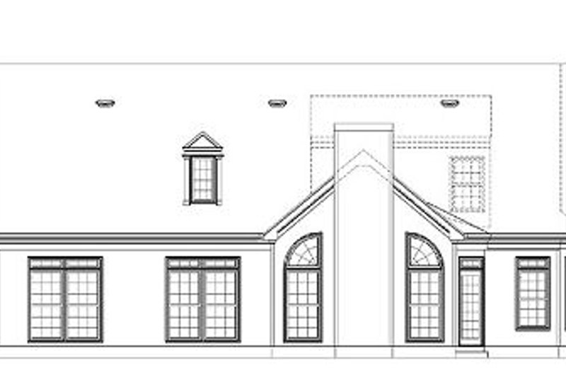 Home Plan - Exterior - Rear Elevation for Country House Plan #119-268 - 3 bed, 2.5 bath
