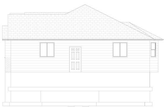 Exterior - Other Elevation 2 for Traditional House Plan #1060-63 - 3 bed, 2.5 bath