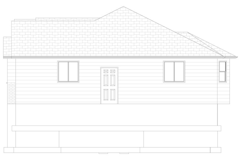 Architectural House Design - Exterior - Other Elevation 2 for Traditional House Plan #1060-63 - 3 bed, 2.5 bath