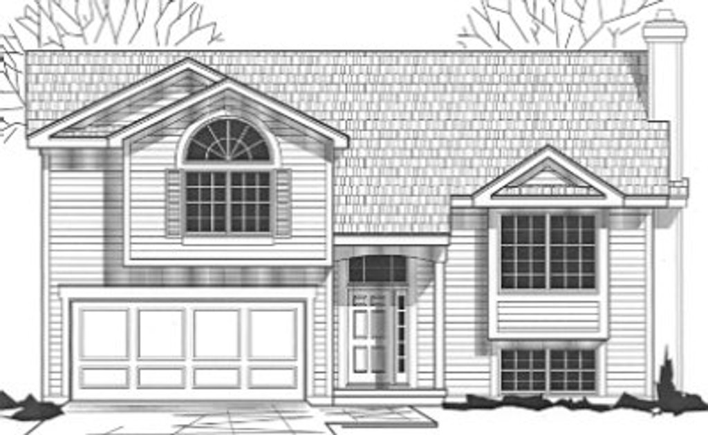 Exterior - Front Elevation 2 for Traditional House Plan #67-865 - 3 bed, 2 bath