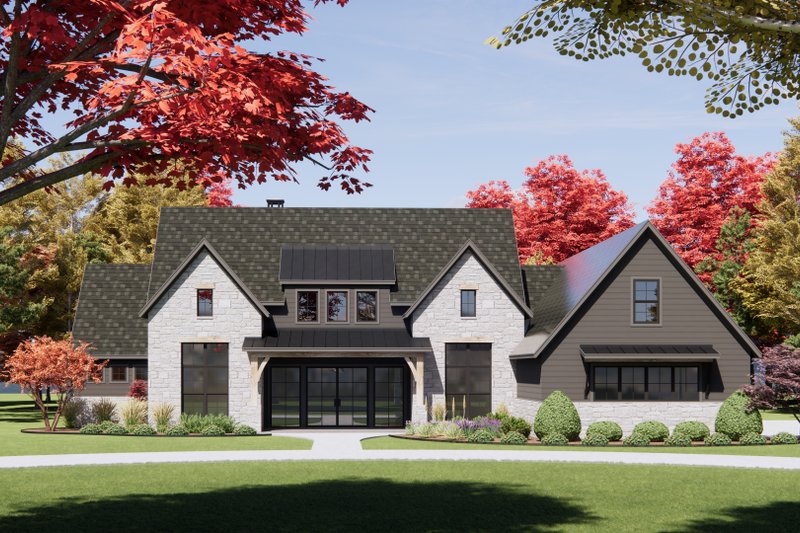 European Style House Plan - 4 Beds 4.5 Baths 3697 Sq/Ft Plan #1096-145