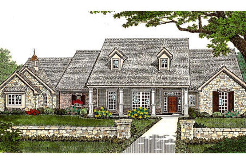 Dream House Plan - European Exterior - Front Elevation Plan #310-234