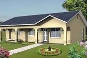 Mediterranean Style House Plan - 3 Beds 2 Baths 1148 Sq/Ft Plan #1-181 