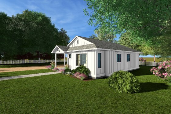 Exterior - Other Elevation for Cottage House Plan #126-269 - 2 bed, 1 bath