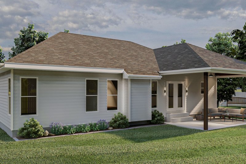 Home Plan - Exterior - Rear Elevation for Traditional House Plan #455-201 - 3 bed, 2 bath