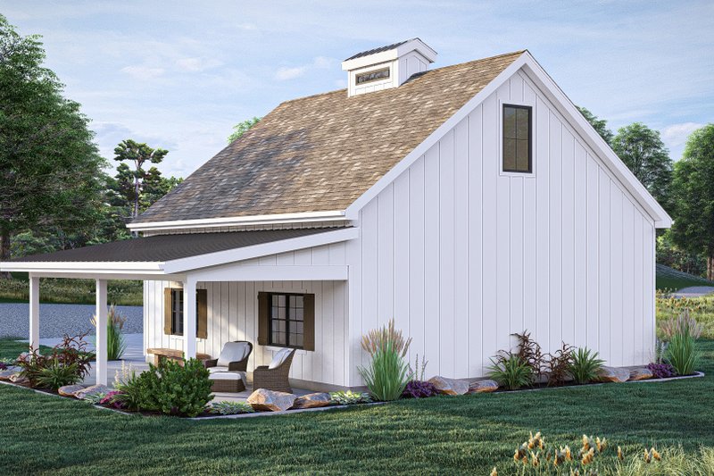 Home Plan - Exterior - Rear Elevation for Farmhouse House Plan #455-476, 0 bath