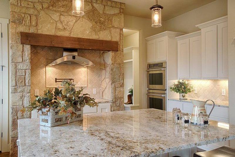 Architectural House Design - Interior - Kitchen for Mediterranean House Plan #80-141 - 4 bed, 4 bath