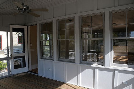 Modern style, Beach design, by Ross Anderson, Screened porch photo