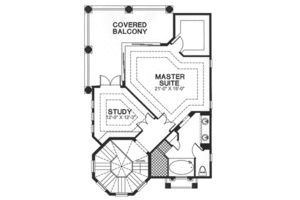 Floor Plan - Other Floor for European House Plan #115-147 - 3 bed, 2.5 bath