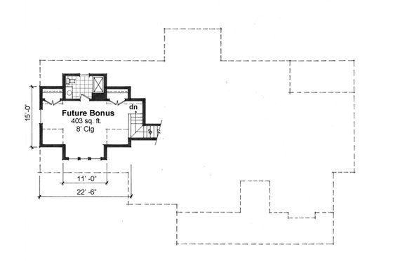 Floor Plan - Other Floor for Craftsman House Plan #51-513 - 3 bed, 2 bath