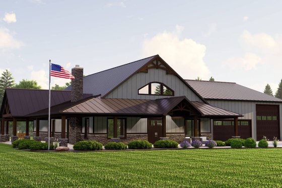 Exterior - Other Elevation 2 for Country House Plan #1064-278 - 2 bed, 2.5 bath