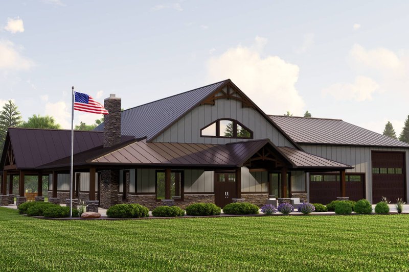 House Blueprint - Exterior - Other Elevation 2 for Country House Plan #1064-278 - 2 bed, 2.5 bath