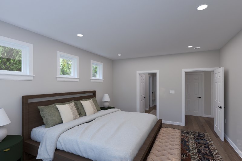 Architectural House Design - Interior - Master Bedroom 1 for Craftsman House Plan #1060-496 - 3 bed, 2.5 bath