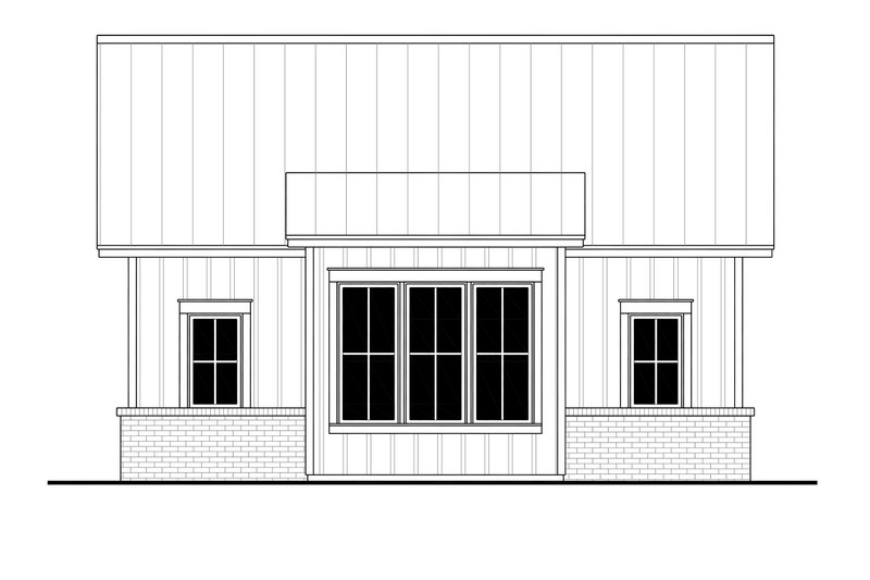 Architectural House Design - Exterior - Front Elevation 4 for Farmhouse House Plan #430-267, 0 bath