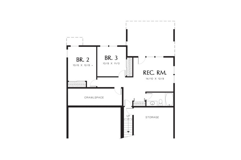 Home Plan - Lower Level Floor Plan - 2000 square foot Traditional home