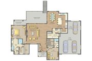 Modern Style House Plan - 4 Beds 4 Baths 3931 Sq/Ft Plan #1057-25 