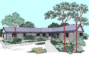 Ranch Exterior - Front Elevation Plan #60-480