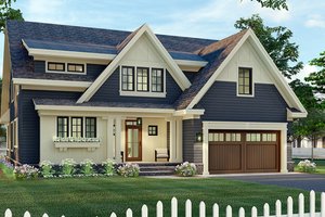 Exterior - Front Elevation 3 for Craftsman House Plan #51-1174 - 4 bed, 3.5 bath