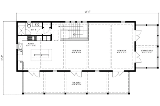 Floor Plan - Upper Floor for Beach House Plan #443-4 - 3 bed, 4 bath