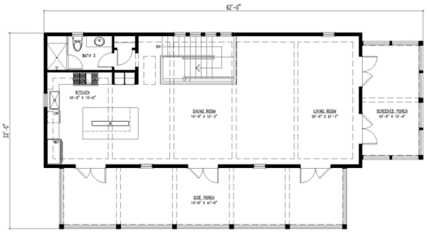 Beach Floor Plan - Upper Floor Plan #443-4