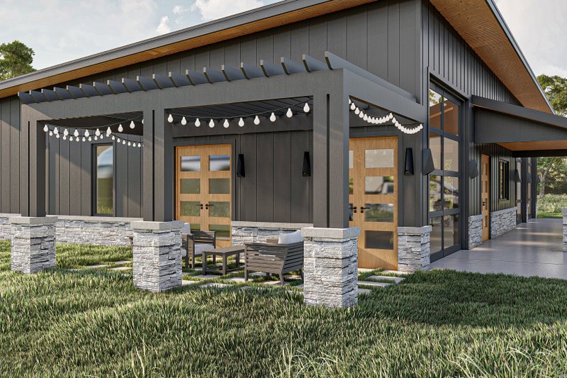 Home Plan - Exterior - Other Elevation 1 for Modern House Plan #455-591, 0 bath
