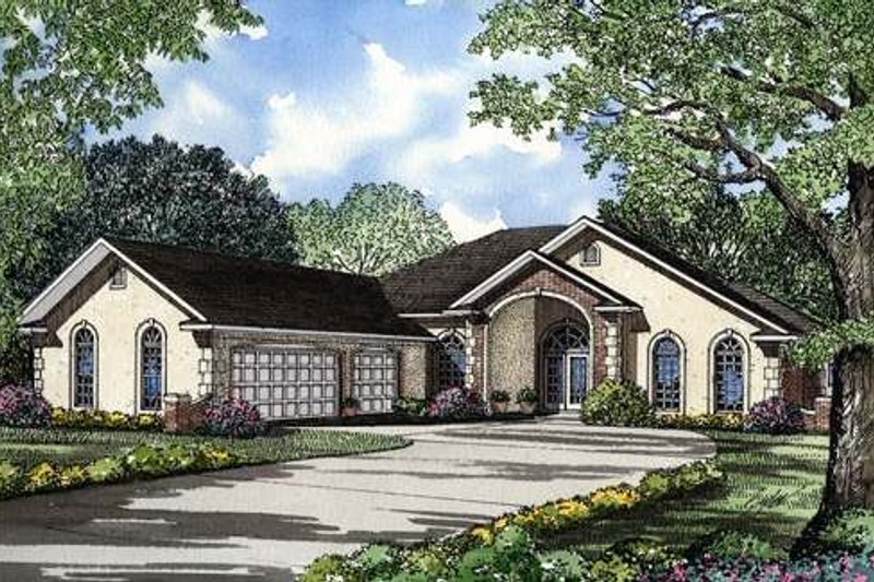 Southern Style House Plan - 4 Beds 3.5 Baths 3124 Sq/Ft Plan #17-112