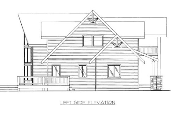 Exterior - Other Elevation for Bungalow House Plan #117-779 - 3 bed, 2.5 bath