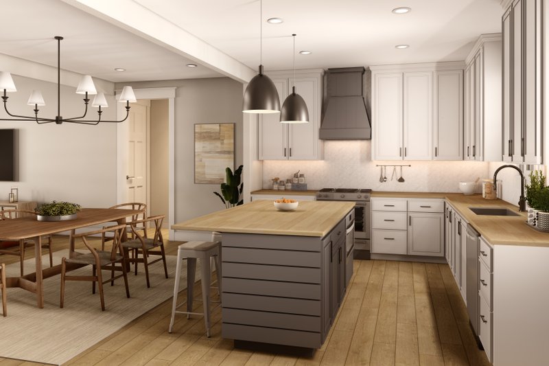 House Blueprint - Interior - Kitchen for Farmhouse House Plan #430-264 - 3 bed, 2.5 bath