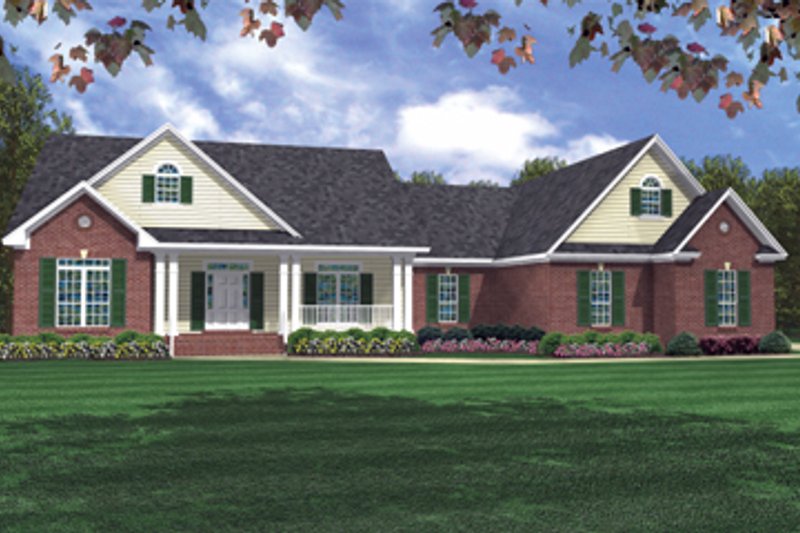 Architectural House Design - Traditional Exterior - Front Elevation Plan #21-220