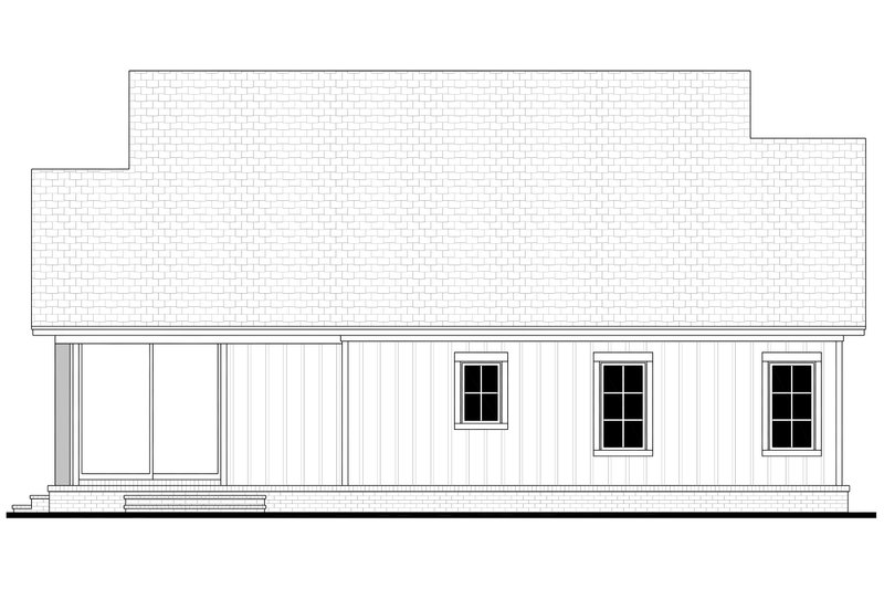 Home Plan - Exterior - Rear Elevation 1 for Southern House Plan #430-325 - 3 bed, 2.5 bath