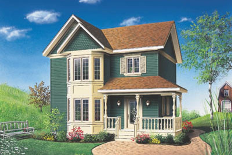 Home Plan - Victorian Exterior - Front Elevation Plan #23-260
