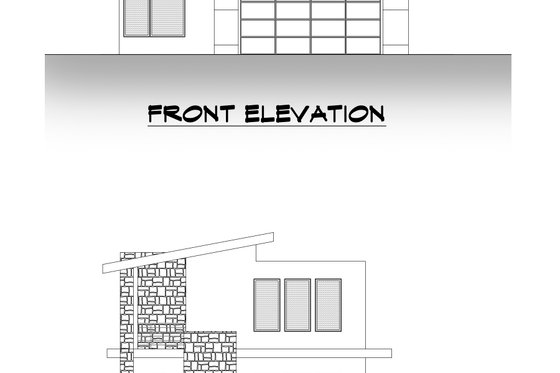 Exterior - Other Elevation 2 for Contemporary House Plan #1066-191 - 6 bed, 4.5 bath